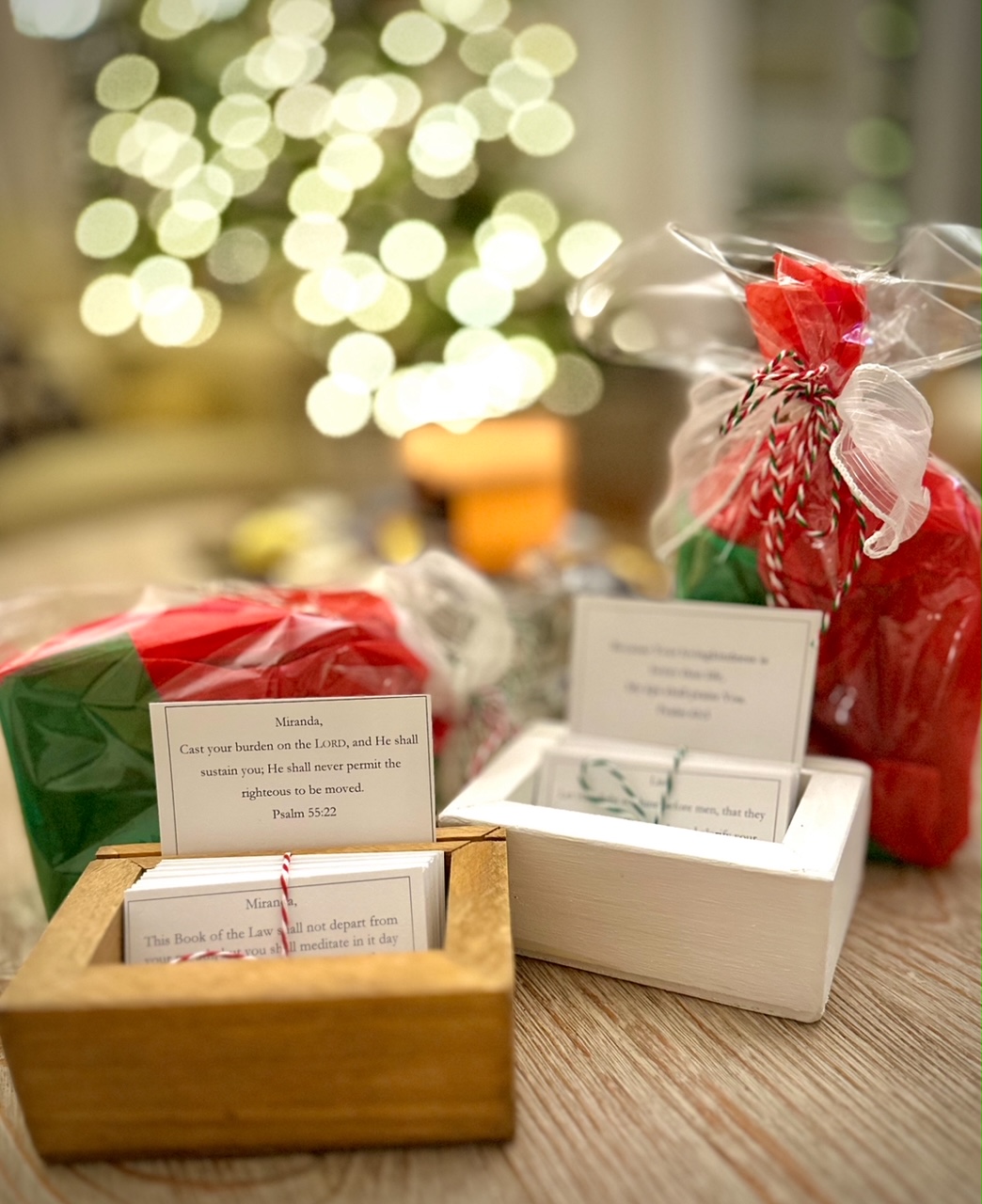 Personalized Scripture Cards Christmas Gifts