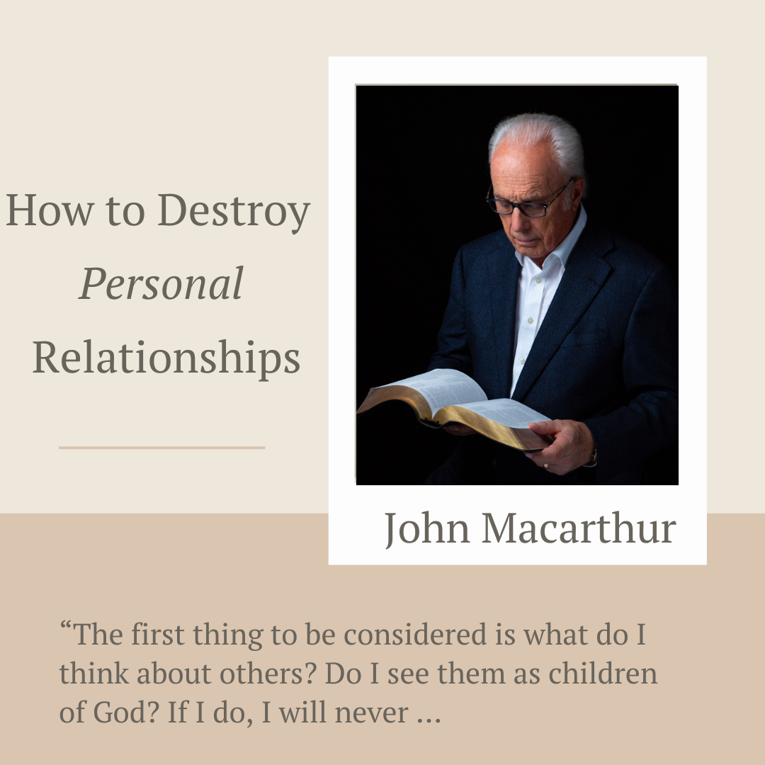 How To Destroy Personal Relationships